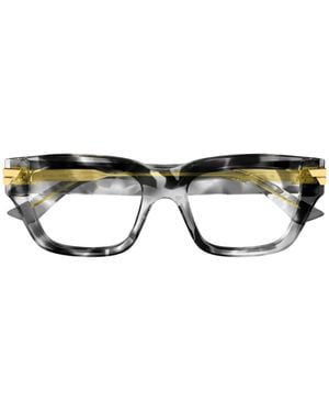 Bottega Veneta Eyewear Rectangle Frame Glasses - White