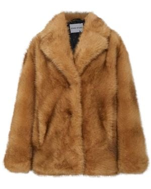 Stand Studio Vanja Faux Fur Coat - Brown