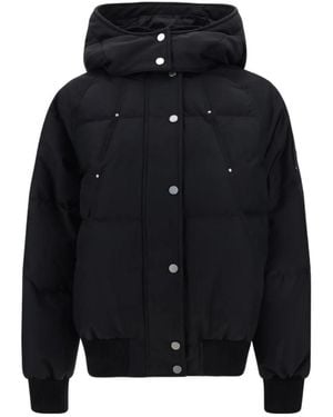 Moose Knuckles Long-Sleeved Hooded Cotton-Padded Suit - Blue