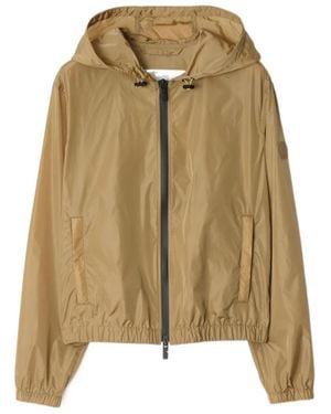 Burberry Logo-Print Jacket - Natural