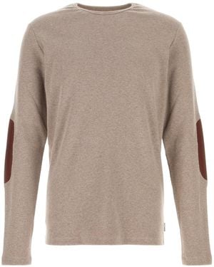 MM6 by Maison Margiela Crew-Neck T-Shirt - Brown