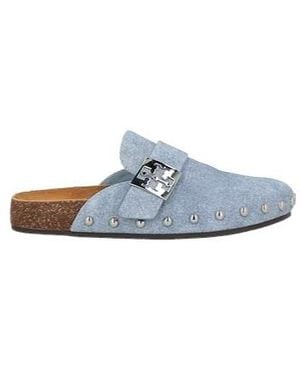Tory Burch Wooden Clogs With Appliqués - Blue