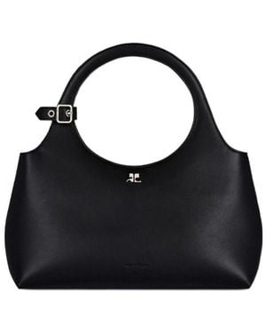 Courreges Courrèges Holy Day Top Handle Bag - Black