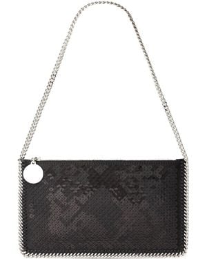 Stella McCartney Falabella Sequin Pochette Shoulder Bag - Black