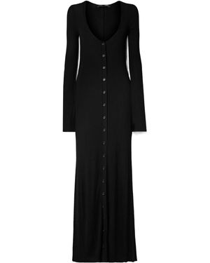 Proenza Schouler Athena Ribbed Knit Dress - Black