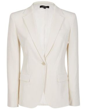 Theory Admiral Crepe Staple Blazer - Brown
