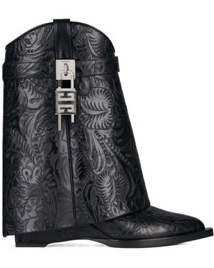 Givenchy Shark Lock Western Boots - Black