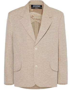 Jacquemus Button-Up Jacket - Natural