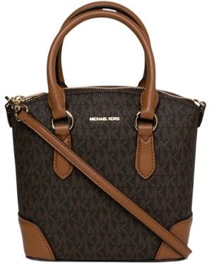 MICHAEL Michael Kors Printed Canvas Murphy Handbag - Black