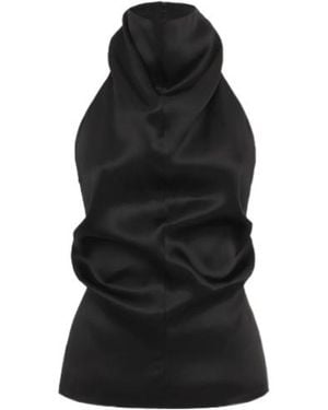 KHAITE Turtleneck Top - Black
