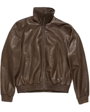 Acne Studios Leather Jacket - Brown