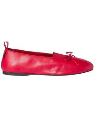 Miu Miu Élan Nappa Leather Ballerinas - Red