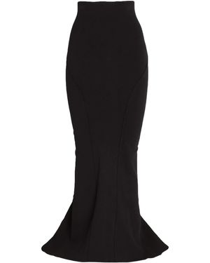 Rick Owens Asymmetrical Knit Skirt - Black