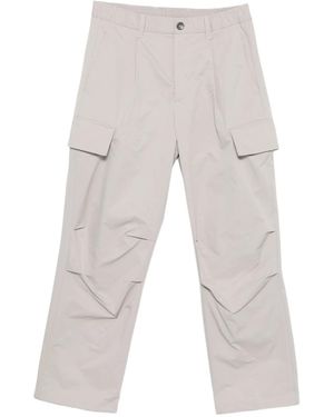 Herno Elasticated-Waist Cargo Pants - White