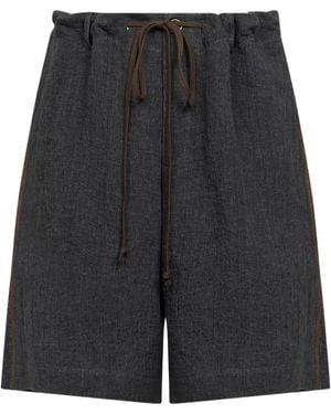 Uma Wang Bermuda Shorts - Black