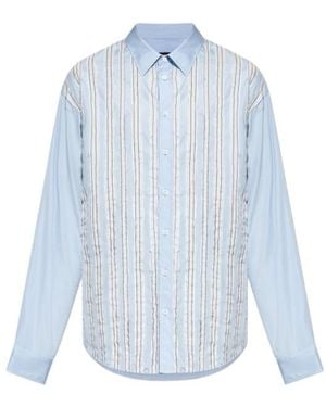 DSquared² Textured Striped Shirt - Blue