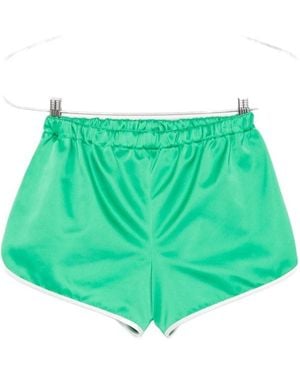 Frankie Shop Elastic-Waist Shorts - Green