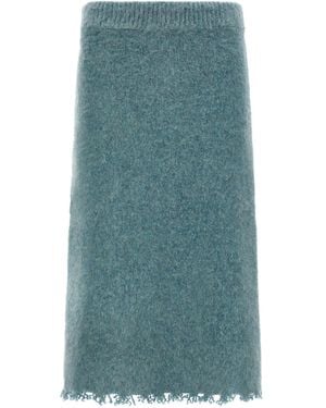 Jil Sander Knit Midi Skirt - Green