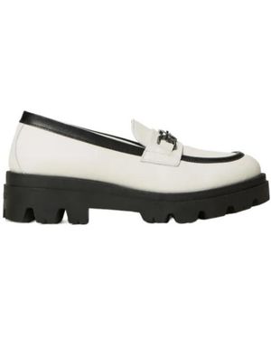 Twinset Oval T Leather Loafers - Multicolor