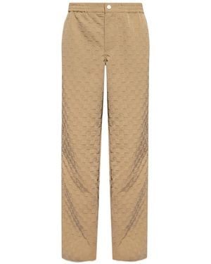 MISBHV Monogram Elasticated Waistband Trousers - Natural