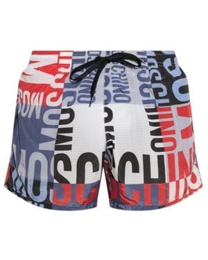 Moschino Drawstring Swim Trunks - Blue