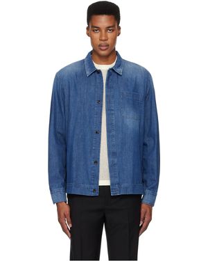 Brioni Cotton Selvedge Denim Shirt - Blue