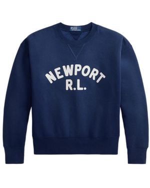 Polo Ralph Lauren Vintage Fit Fleece Graphic Sweatshirt - Blue