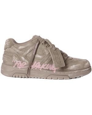 Off-White c/o Virgil Abloh Out Of Office Lace-Up Trainers - Brown