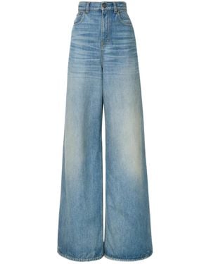 Chloé Chloé High-Waisted Wide-Leg Jeans - Blue