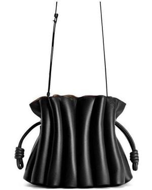 Loewe Flamenco Ondas Clutch Bag - Black