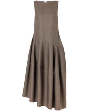 Ruohan Wool Maxi Dress - Brown