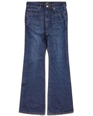 Balenciaga Wide-Leg Jeans - Blue