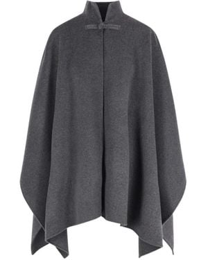 Rohe Stand-Collar Cape - Grey