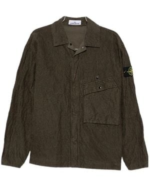 Stone Island Long Sleeve Shirt Jacket - Green