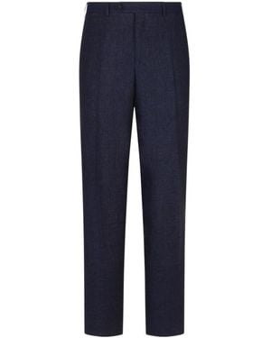 Canali Classic Tailored Trousers - Blue