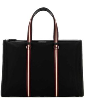Bally Zipper Handbag - Black