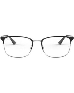 Ray-Ban Rectangular Frame Glasses - Metallic