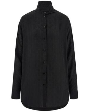 Ferragamo Ferragamo Sash Collar Blouse - Black