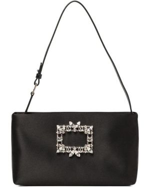 Roger Vivier Rv Nightlily Buckle Embellished Shouder Bag in