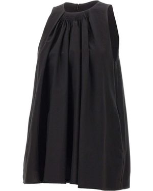 Loulou de Saison Liao Flaring Gathered Top - Black
