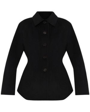 Rohe Button-Up Wool Jacket - Black