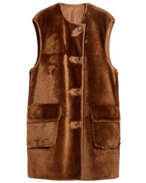 Max Mara Double-Sided Sleeveless Vest - Brown