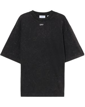 Off-White c/o Virgil Abloh Paint-Splatter Arrow T-Shirt - Black