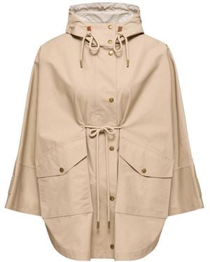 Moncler Brunnera Long Parka - Natural
