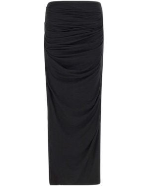 Entire studios Draped Maxi Skirt - Black