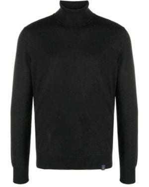 Fay Turtleneck Jumper - Black