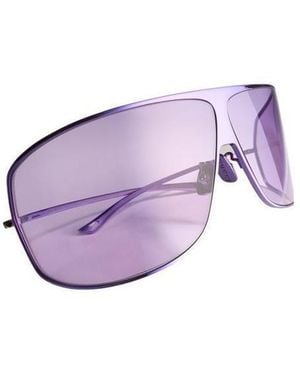 Gucci Eyewear Mask Frame Sunglasses - Purple