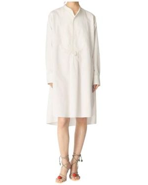 Bottega Veneta Compact Cotton Dress - White