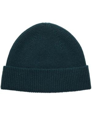 ZEGNA Oasi-Cashmere Beanie Hat - Blue