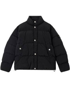 Stone Island Stand Collar Down Jacket - Black